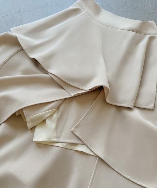 「mipiarl」 ロングスカート LARGE アイボリー レディース_画像6