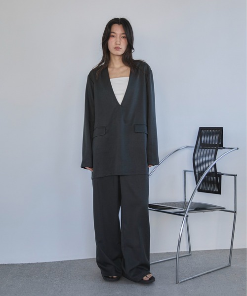 「feepur」 長袖ブラウス MEDIUM ブラック レディース_画像2