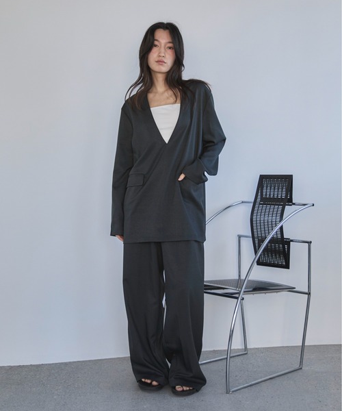 「feepur」 長袖ブラウス MEDIUM ブラック レディース_画像4