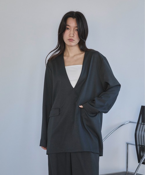 「feepur」 長袖ブラウス MEDIUM ブラック レディース_画像6