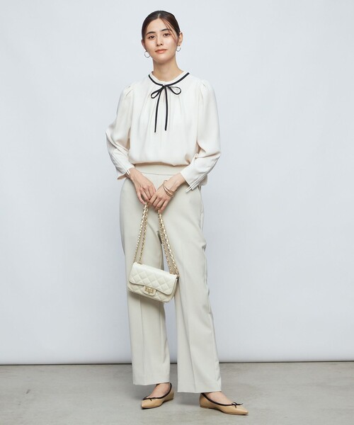 「NOLLEY'S」 長袖ブラウス 38 キャメル レディース_画像7