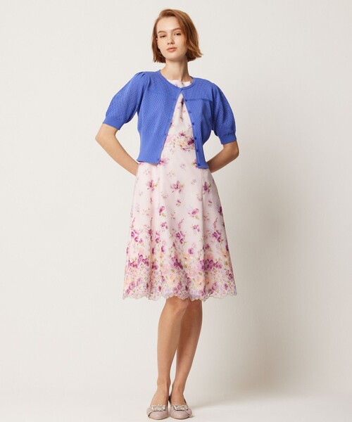 「TOCCA」 ニットカーディガン SMALL ブルー レディース_画像2