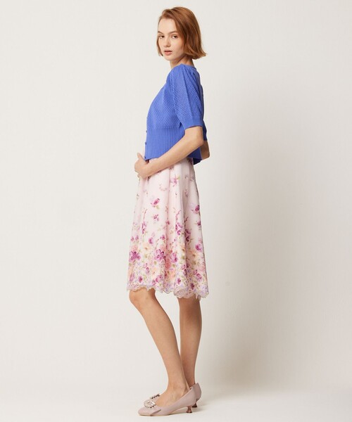 「TOCCA」 ニットカーディガン SMALL ブルー レディース_画像3