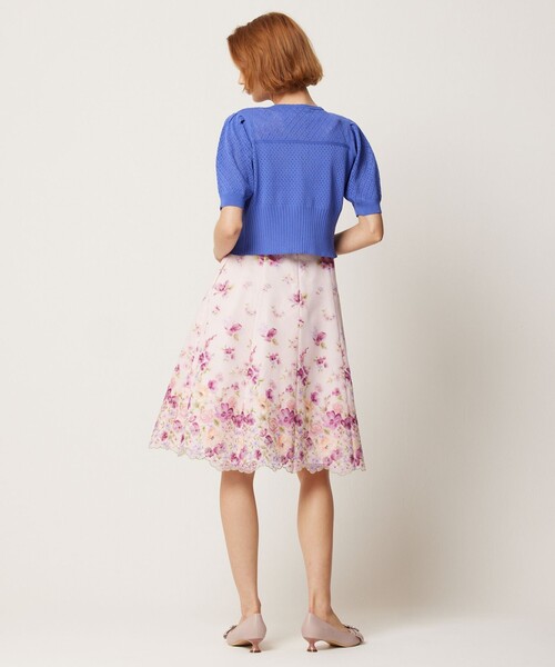 「TOCCA」 ニットカーディガン SMALL ブルー レディース_画像4