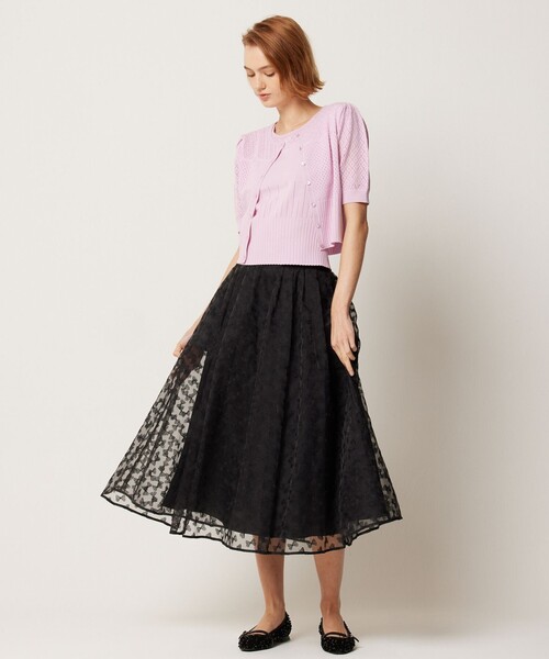 「TOCCA」 ニットカーディガン SMALL ブルー レディース_画像5