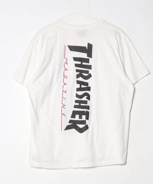 「THRASHER」 半袖Tシャツ「Keith Haringコラボ」 L ホワイト メンズ_画像2