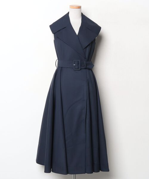 JENNE」 シャツワンピース SMALL ネイビー レディース : ZOZOTOWN