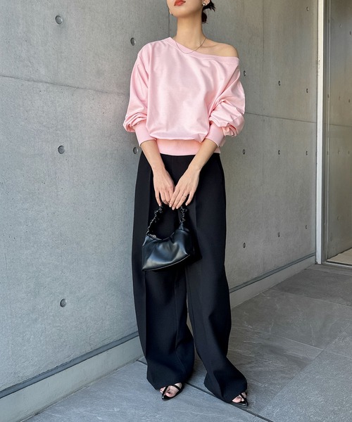 「andme」 「alma design」スラックス L オフホワイト レディース_画像6