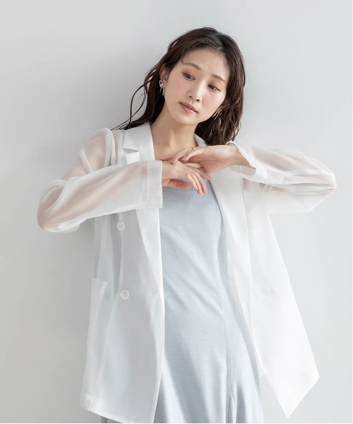 「RANDA」 ジャケット 1 ホワイト レディース_画像5