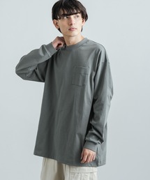 tシャツ Tシャツ 日本製 ポケット付き長袖AラインロングＴシャツカットソー MVS天竺 AUD6237｜ZOZOTOWN Yahoo!店