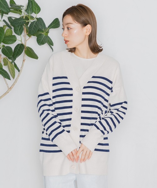 カーディガン nestwell KOEL BD - V NECK CARDIGAN BD - レディース nestwell カーディガン KOEL BD - V NECK CARDIGAN レディース