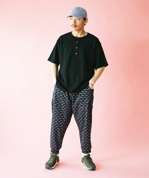 gym master tシャツ 7.2ozドライワッフルヘンリーネック メンズ
