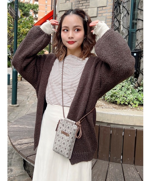 jumelle（ジュメロ） カーディガン ルーズラメカーディガン レディース