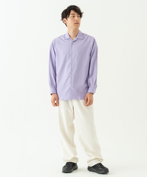BRICK＆SONS シャツ リラックスラグランスリーブシャツ