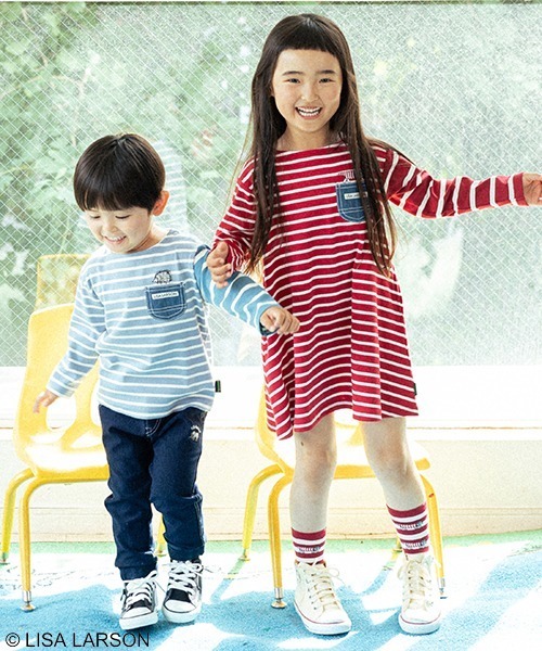 子供服 100cm kladskap（クレードスコープ） ワンピース 「リサラーソン」ボーダー