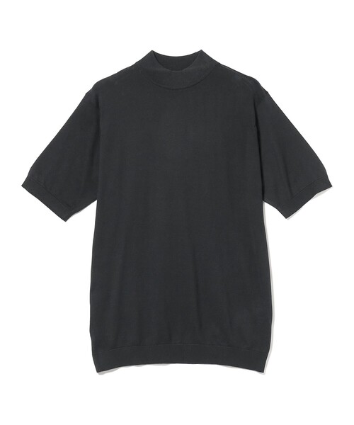 JOHN SMEDLEY tシャツ / コットン モックネックニット メンズ