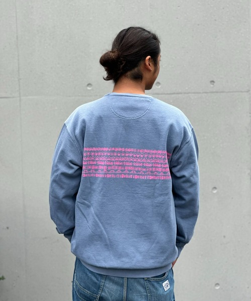 HLNA トレーナー スウェット 「Chi-bee」ボーダー SWEAT メンズ 
