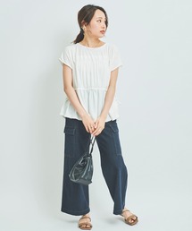 mil カーゴパンツ 「150cm前後の小柄さんサイズ」カーゴデニム