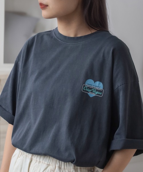 tシャツ 「0」ハート グラデーションプリント ＆ グラフィック