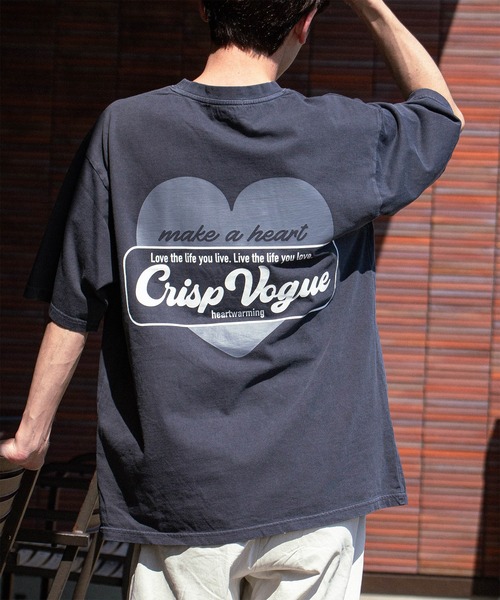 tシャツ 「0」ハート グラデーションプリント ＆ グラフィックプリント
