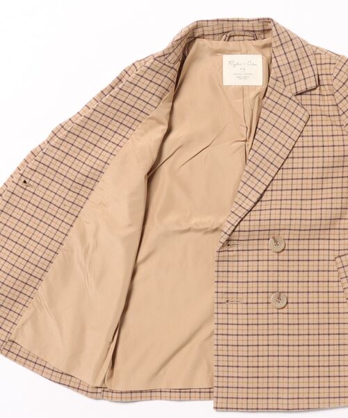 ベビー Rylee＋Cru”DOUBLE BREASTED BLAZER || AUTUMN PLAIDの画像