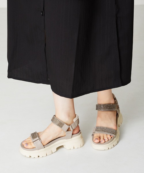 ORiental TRaffic（オリエンタルトラフィック） サンダル ビジュー