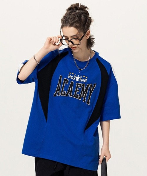   Tシャツ フォトロゴ クルーネック 半袖 スクエアプリントTシャツ／square print T 半袖 クルーネック