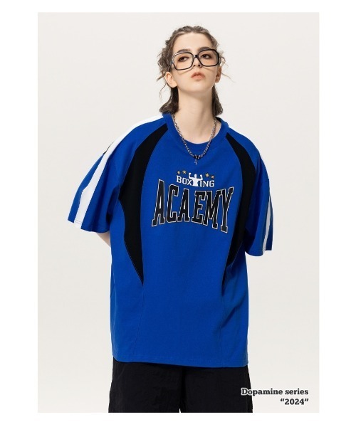   Tシャツ フォトロゴ クルーネック 半袖 スクエアプリントTシャツ／square print T 半袖 クルーネック