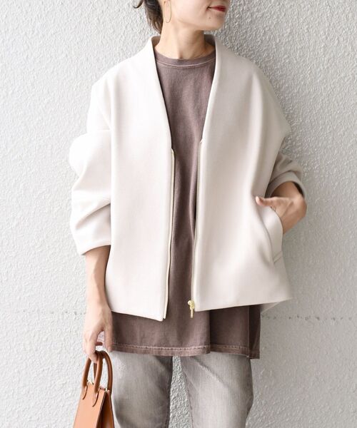 SHIPS for women シップス ladies ジップアップ ブルゾン SHIPS 