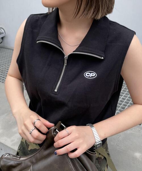 WEGO（ウィゴー） タンクトップ ノースリーブ WEGO/ハーフZIP