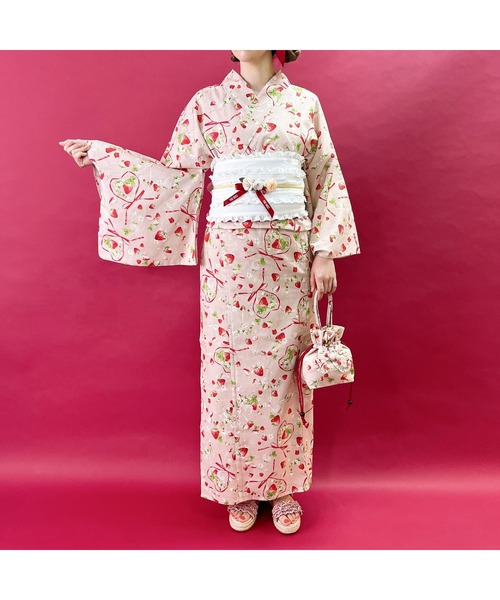 PINK HOUSE ピンクハウス　浴衣　帯セット セール】浴衣（半幅帯付き）（着物）｜PINK HOUSE（ピンクハウス
