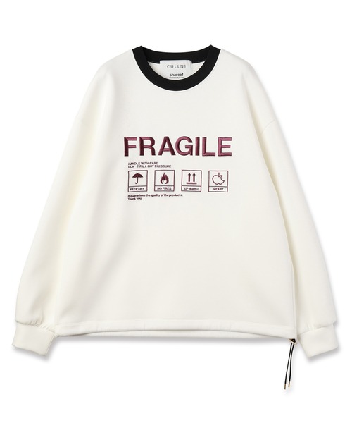 CULLNI トレーナー スウェット × SHAREEF FRAGILE Embroidery 