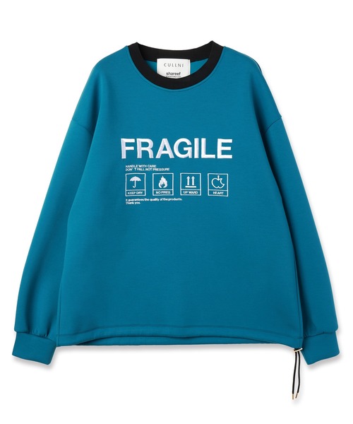 Shareef トレーナー CULLNI トレーナー スウェット × SHAREEF FRAGILE Embroidery