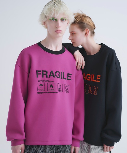 CULLNI トレーナー スウェット × SHAREEF FRAGILE Embroidery 