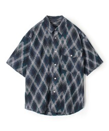 シャツ コットン ダイヤモンドジャガード レギュラーカラーシャツ メンズ｜ZOZOTOWN Yahoo!店
