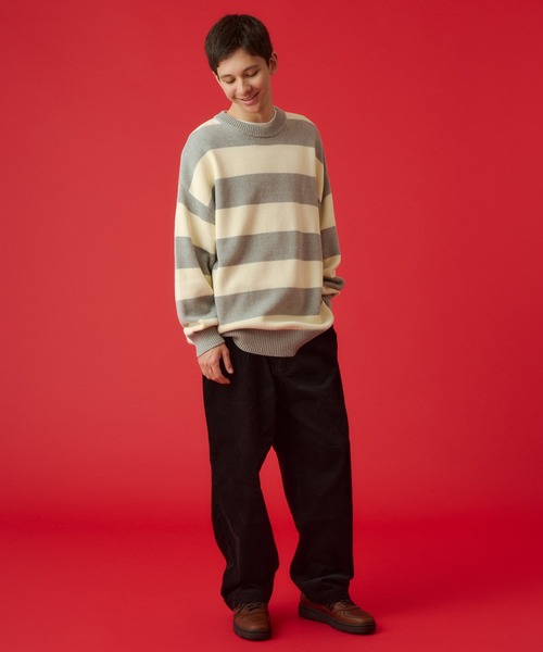 KAVU（カブー） セーター ニット Border Knit/ボーダーニット メンズ