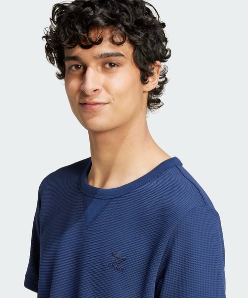 adidas tシャツ トレフォイル エッセンシャルズ ワッフル半袖T
