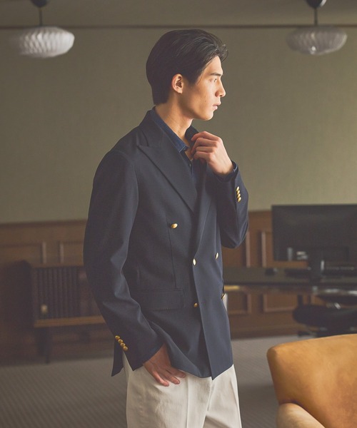 journalstandardrelume クリーニング済　ブレザー　ジャケット UNISEX】ネイビーブレザー / ダブル / J.PRESS YORK STREET