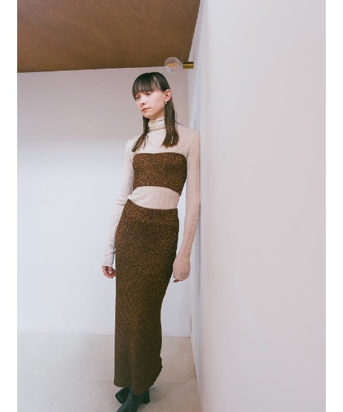 チューブトップ ベアトップ Glitter Bustier/グリッタービスチェ_16