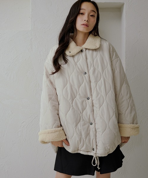 レディース 【apres jour clair】ダッフルボアコート