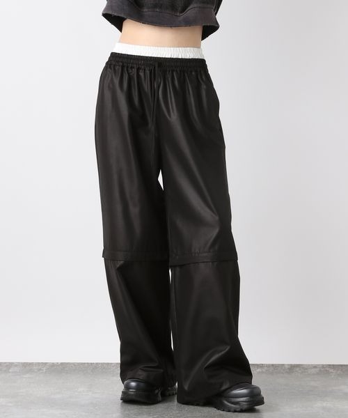 JEANASIS パンツ 2WAYダブルウエストパンツ/210480 レディース