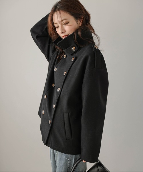 ピーコート pコート ウールライク Pコート レディース : ZOZOTOWN