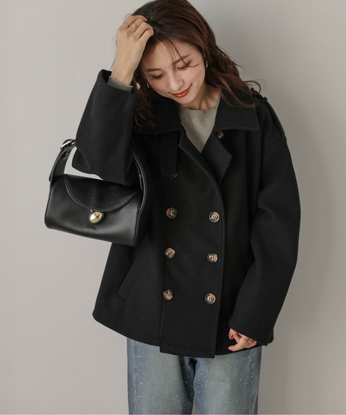 ピーコート pコート ウールライク Pコート レディース : ZOZOTOWN