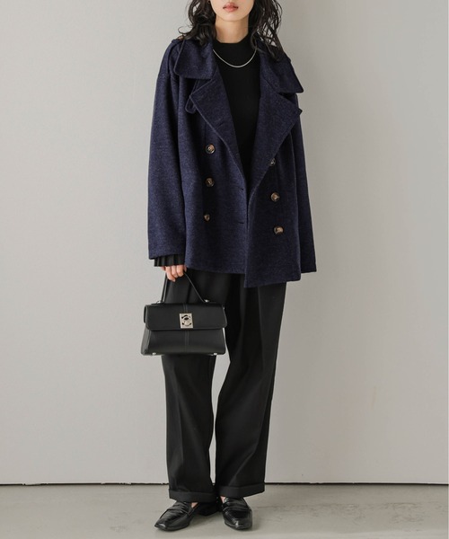 ピーコート pコート ウールライク Pコート レディース : ZOZOTOWN