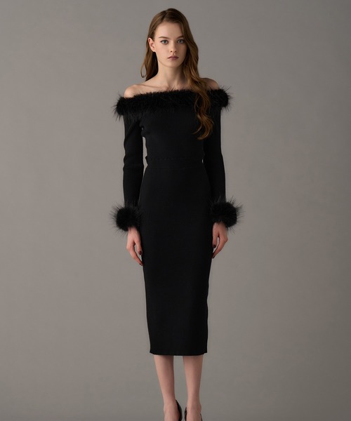 emiriawiz（エミリアウィズ） ワンピース Chic Faux Fur Knit Dress