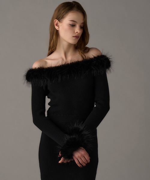 emiriawiz（エミリアウィズ） ワンピース Chic Faux Fur Knit Dress
