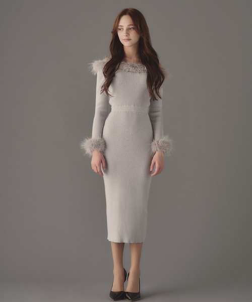 emiriawiz（エミリアウィズ） ワンピース Chic Faux Fur Knit Dress