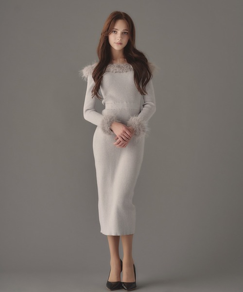 emiriawiz（エミリアウィズ） ワンピース Chic Faux Fur Knit Dress