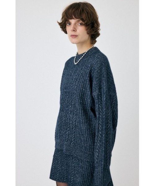 MOUSSY  RIB LONG ニット MOUSSY（マウジー）の「RIB KNIT ドレス（ワンピース）」 - WEAR