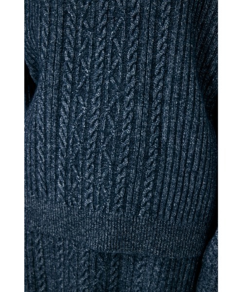 MOUSSY（マウジー） ニット セーター RIB CABLE ニットトップス